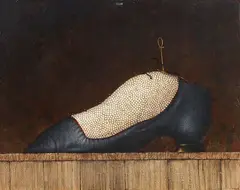 Elisabetta by Vilmore Armodio Schenardi, 1998, tempera on compensato, offered Apr 2021