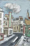 Orfeo Tamburi, Strada di Parigi, oil on canvas