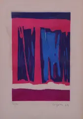 Senza titolo by Antonio Corpora, 1969, lithograph a colori, offered Apr 2021