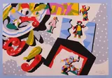 Ugo Nespolo, Teatro Petruzzelli di Bari, lithograph a colori