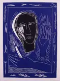 Memoire de la liberté by Mimmo Paladino, 1990, Linoleumgrafia a colori, offered Apr 2021