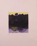 Carlo Mattioli, Paesaggio, lithograph a colori