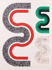 Kumi Sugai, Senza titolo, lithograph a colori