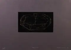 Mazzocchio by Fabrizio Corneli, 1989, screenprint on ottone, offered Apr 2021