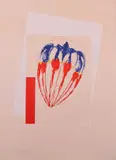 Marco Bagnoli, L'anello mancante alla catena che non c'è, 1989, lithograph a