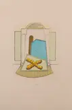 Lucio Del Pezzo, Due grafiche, etching and acquatinta
