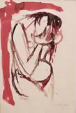 Giuseppe Migneco, Nudo, 1963, ink on paper