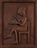 Giacomo Piussi, Senza titolo, bassorilievo in bronze