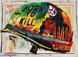 Enrico Manera, Born to kill, 2004, mixed media on canvas