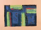 Piero Dorazio, Senza titolo, lithograph a colori