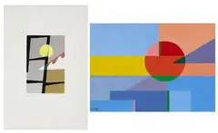 Due opere by Osvaldo Peruzzi, A) Simultaneità geometrica, offered Apr 2021