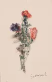 Due disegni by Giovanni Omiccioli, tempera on paper, offered Apr 2021