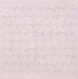 Cheope, «Scrittura bianca» e «Cemento», 2008, acrylic and mixed media on canvas