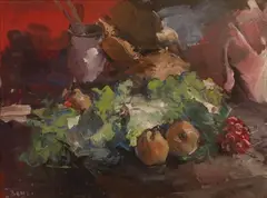 Natura morta by Francesco Bausi, oil on canvas, offered Mar 2021