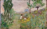 Giovanni Malesci, Primavera, oil on tavoletta