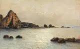 Scogliera by Gino Romiti, 1936, oil on canvas, offered Mar 2021