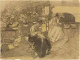 Cinque disegni by Ludovico Tommasi, A) Rammendatrici, offered Mar 2021