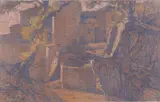 Cinque disegni by Ludovico Tommasi, A) Case tra le rocce, offered Mar 2021