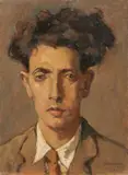 Ritratto di giovane by Ludovico Tommasi, 1928, oil on cardboard, offered Mar 2021