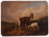 Giuseppe Palizzi, Capra con il suo cucciolo