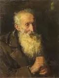 Edgardo Saporetti, Ritratto maschile, oil on panel