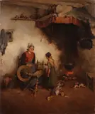 Interno by Adriaan Groenewegen, oil on canvas, offered Mar 2021