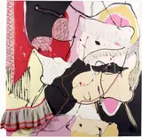 Manuela Menici, Effusion on Armchair, 2004, pittura and passamaneria on canvas