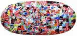 Leonardo Bossio, Pillola della felicità, 2014, assemblaggio di lattine on calco in gesso