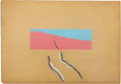 Franco Guerzoni, Rilievo per..., 1970, mixed media on cardboard