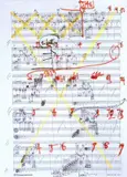 Daniele Lombardi, Piano concerto 2 / Scorie, 1993, mixed media on spartito musicale