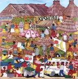 Maurus Michael Malikita, Mercato a Malindi, acrylic on canvas