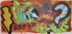 Torrick Ablack, Senza titolo, 2002, pittura spray on canvas