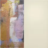 Carmen Gloria Morales, Dittico NY-87-4-2/A, 1987, acrylic and mixed media on canvas (dittico)
