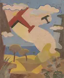Giulio D'Anna, Aerei caproni + Paesaggio futurista