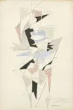 Gino Severini, Danseuse, 1957, tempera on paper