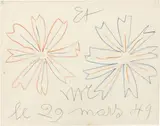 Fiori by Henri Matisse, 1949, matite on paper, offered Jun 2020
