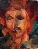 Volto di donna by Roberto Marcello Iras Baldessari, 1915, oil on cardboard, offered Jun 2020