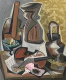 Gino Severini, Natura morta con tavolozza, 1943, oil on canvas