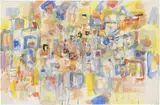 Senza titolo by Tancredi Parmeggiani, 1958, tempera on paper, offered Jun 2020