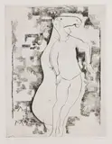 La sorpresa by Marino Marini, 1973, etching and puntasecca, offered Jun 2020