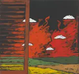 Paesaggio by Tano Festa, 1985, acrylic on canvas, offered Jun 2020