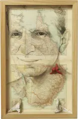 Pietro Ruffo, Senza titolo, 2009, watercolour and mixed media on paper in teca di legno