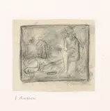 Carlo Carrà, I Dioscuri, 1918, pencil on paper