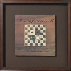 Laura Grisi, Chessboard A, 1990, fotografia a colori on panel