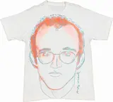 Keith Haring Portrait by Andy Warhol, 1984, screenprint on t-shirt di cotone, offered Jun 2020
