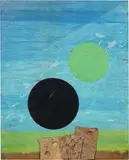 Roberto Crippa, Senza titolo, 1971, collage on panel