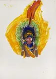 Senza titolo by Mario Schifano, 1993, enamel on paper, offered Jun 2020