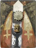 Bruno Ceccobelli, Faro, 1988, mixed media on panel