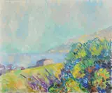Edoardo Gordigiani, Paesaggio, oil on canvas