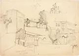 Fillide Levasti, Paesaggio, pencil on paper